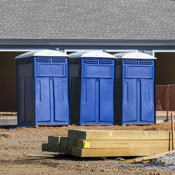 how often are the porta potties cleaned and serviced during a rental period in Ravencliff